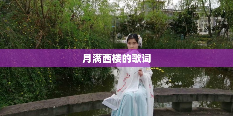 月满西楼的歌词