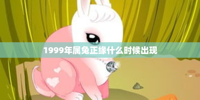 1999年属兔正缘什么时候出现