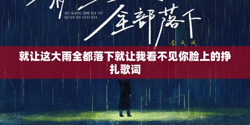 就让这大雨全都落下就让我看不见你脸上的挣扎歌词