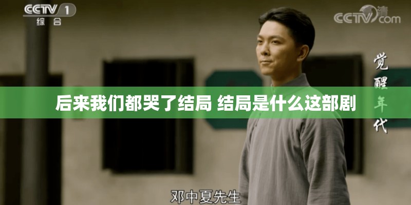 后来我们都哭了结局 结局是什么这部剧