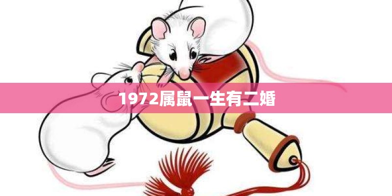 1972属鼠一生有二婚